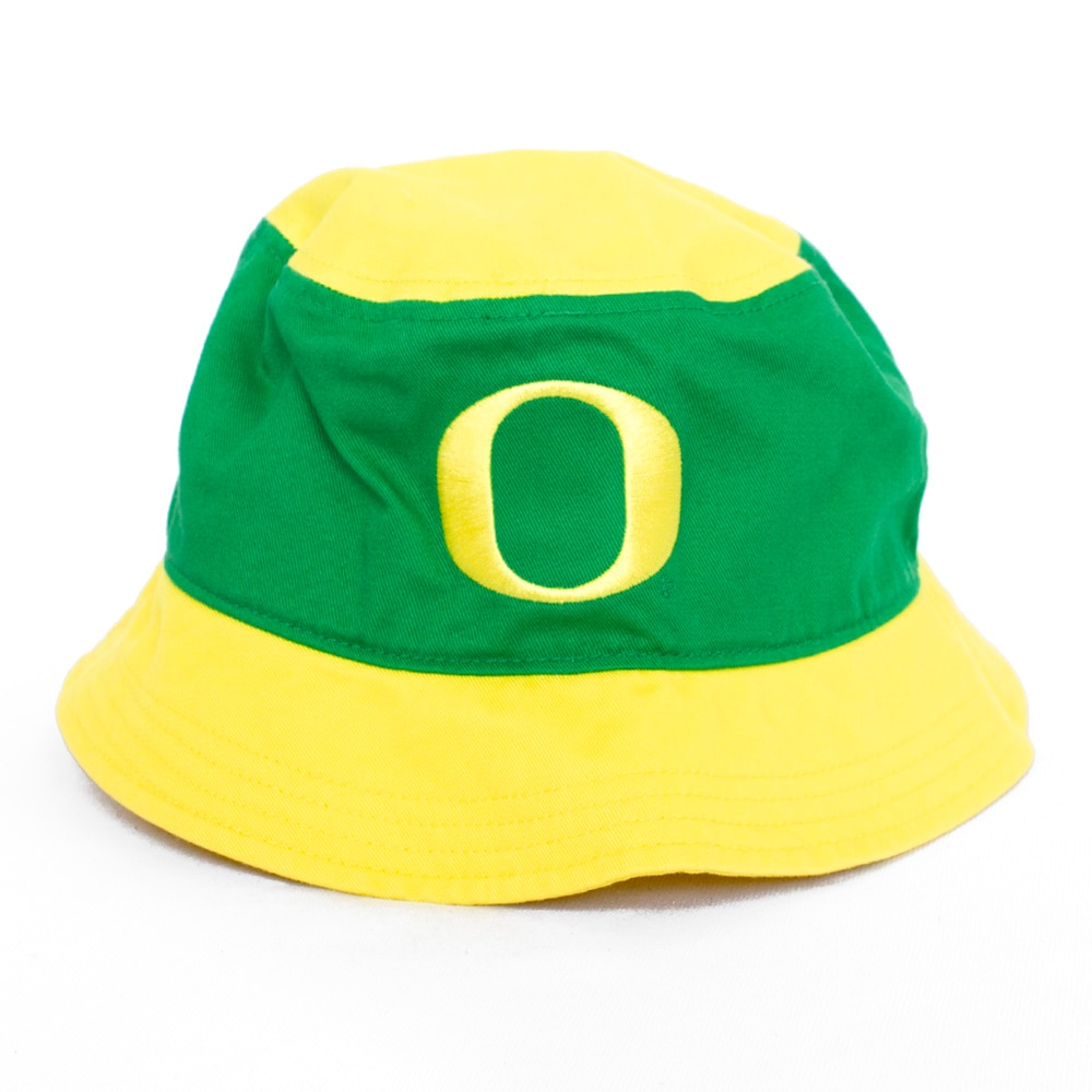 Classic Oregon O, Nike, Green, Bucket, Cotton, Accessories, Unisex, Twill, Hat, 812083